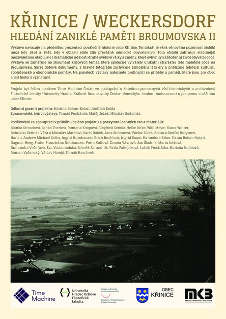 Křinice/Weckersdorf II: hledání zaniklé paměti Broumovska